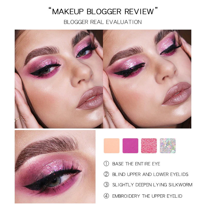  پالت سایه چشم 28 رنگ پودایر مدل FEATHER KINGDOM 