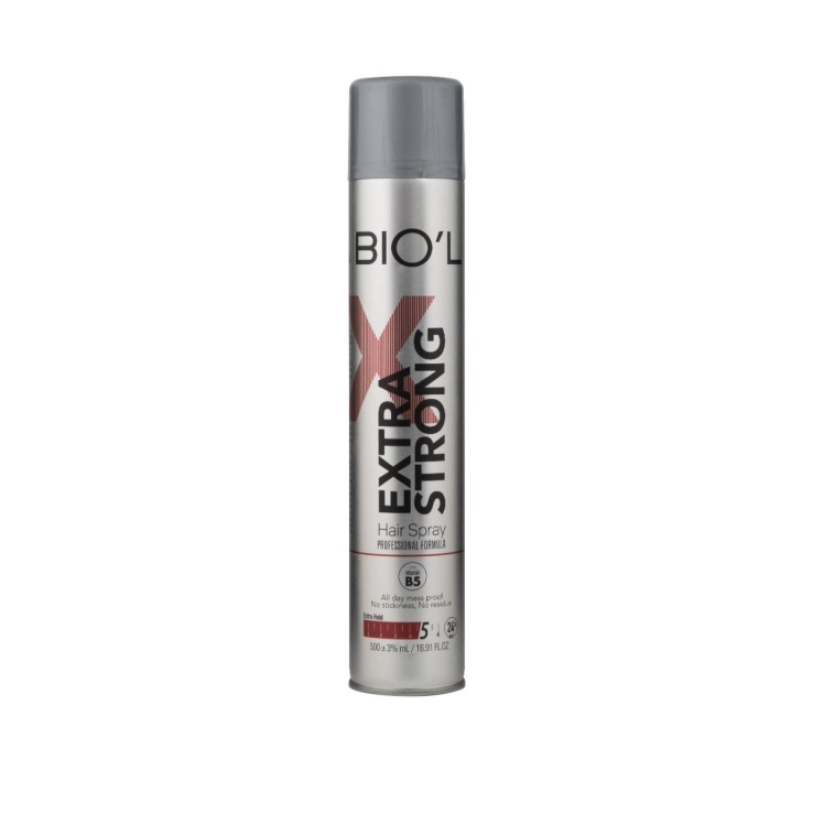 اسپری حالت دهنده مو اکسترا بیول (تافت بیول) حجم 500 میلی لیتر - BIO'L HAIR STYLING SPRAY EXTRA STRONG