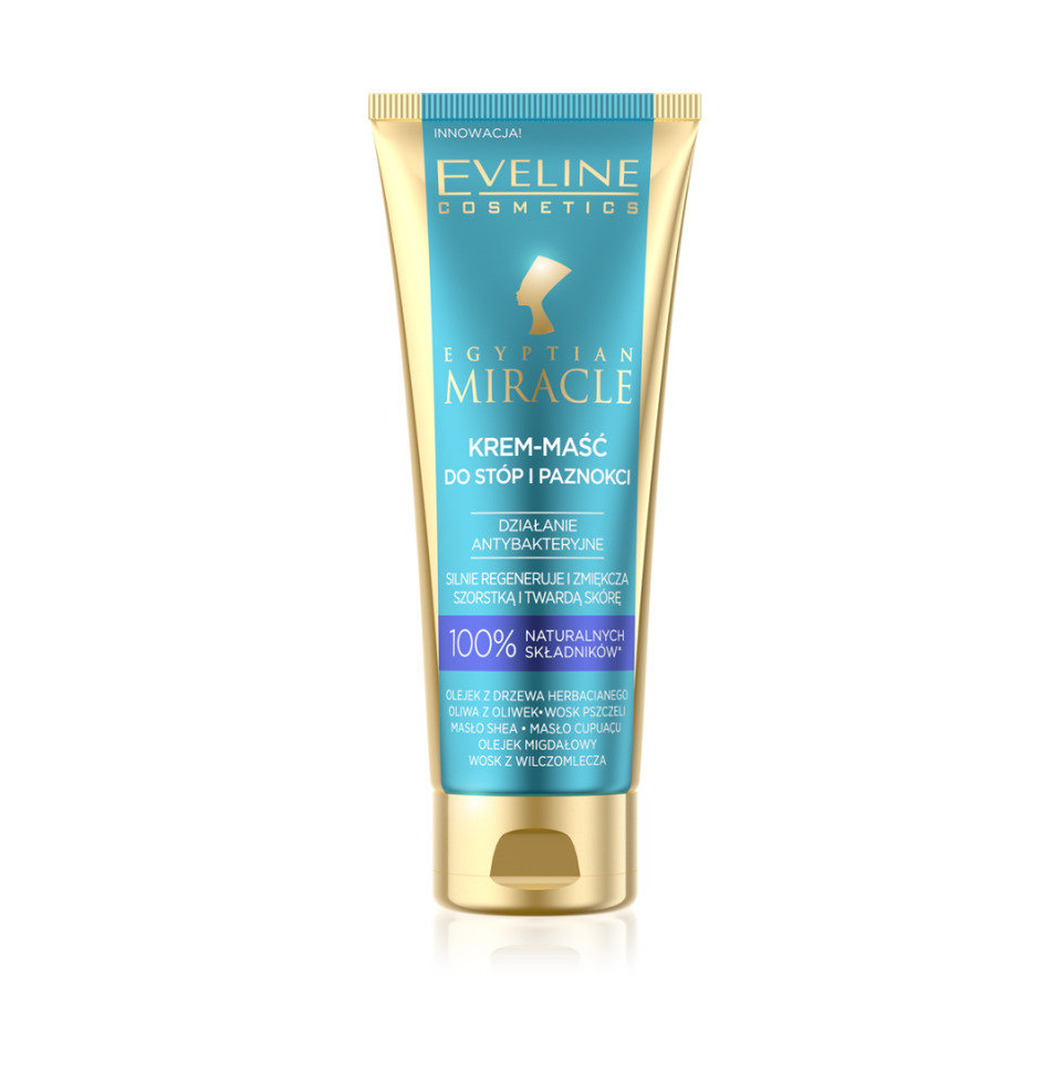  کرم معجزه مصری پا و ناخن اولاین حجم 50 میلی لیتر - EVELINE EGYPTIAN MIRACLE FOOT AND NAIL CREAM 