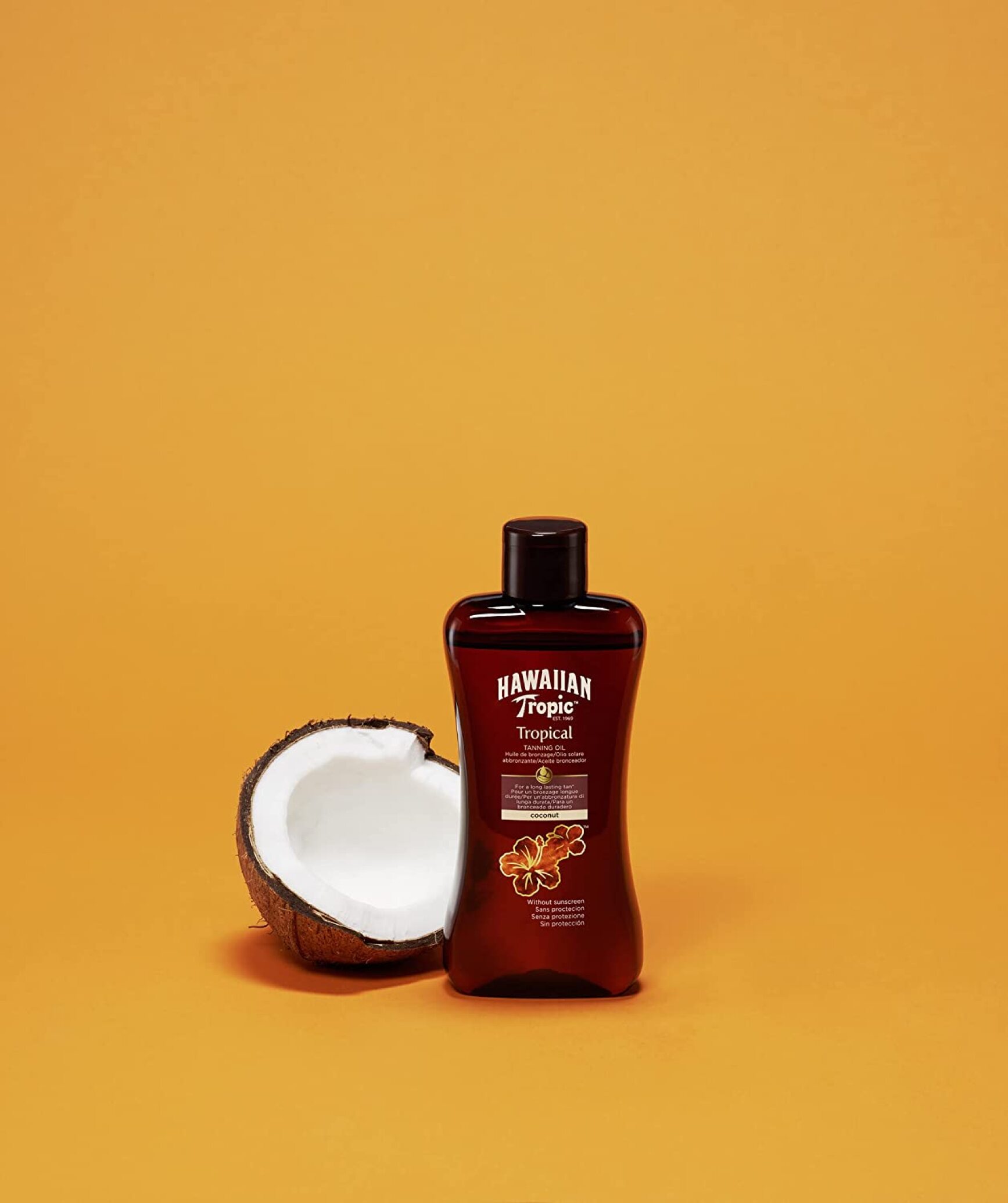  روغن برنزه هاوایین تروپیک بدون اس پی اف حجم 200 میلی لیتر - HAWAIIAN Tropic tanning oil without SPF 200 ml 