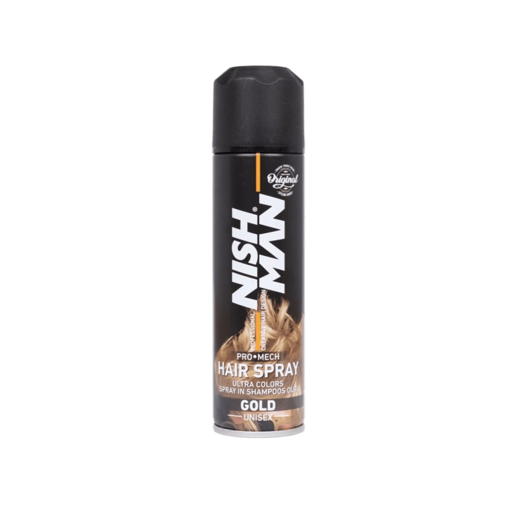 اسپری رنگ مو نیش من (طلایی) حجم 150 میلی لیتر - NISHMAN Hair color spray (GOLD) 150 ml