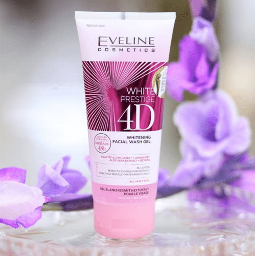  ژل شستشو روشن کننده 4D اولاین حجم 200 میلی لیتر - EVELINE WHITE PRESTIGE 4D WASH GEL 