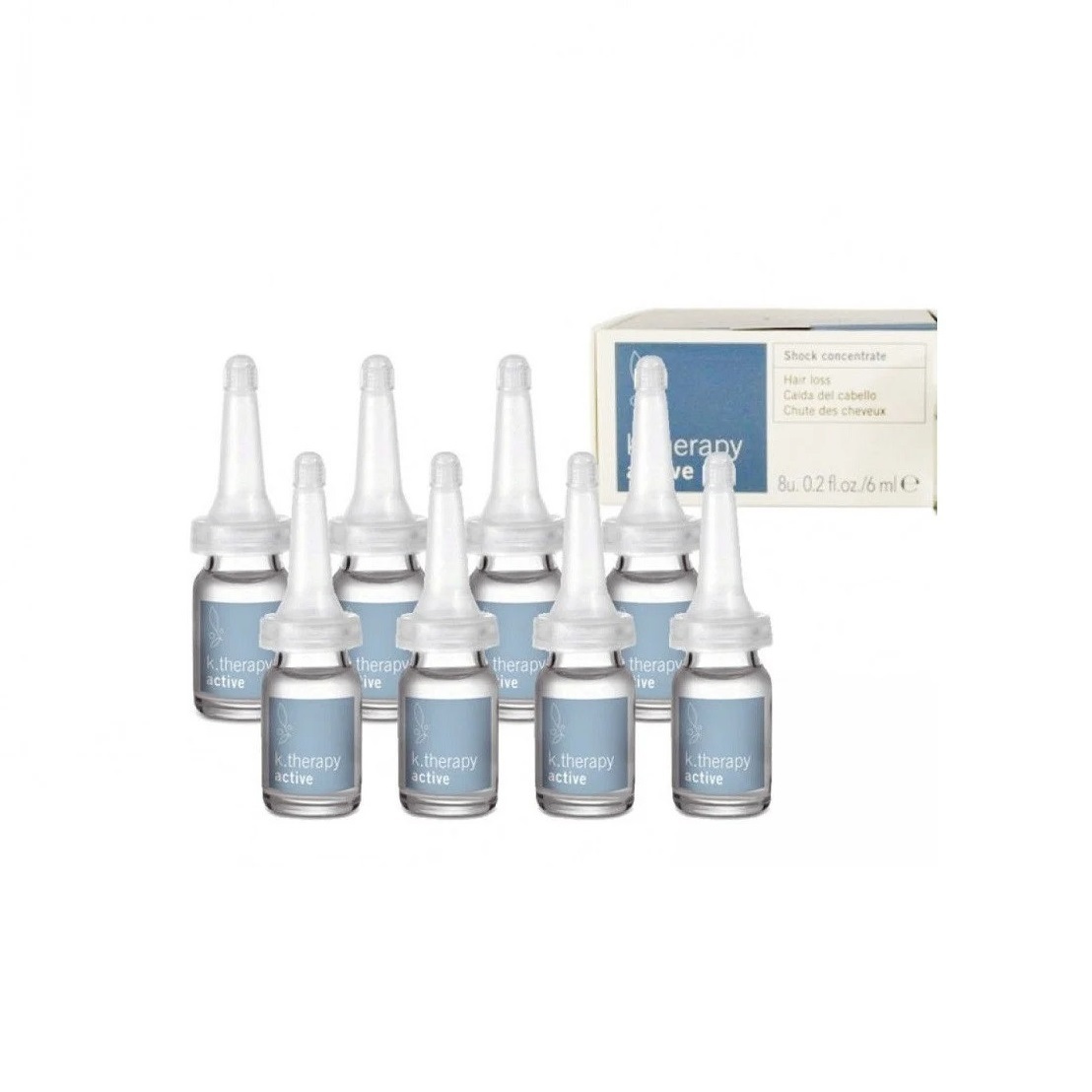  ویال ضد ریزش و رویش مجدد اکتیو لاکمه حجم 6 میلی لیتر بسته 8 عددی - Lakme k.therapy active shock concentrate 