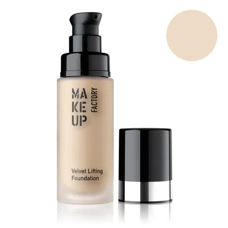 کرم پودر مخملی ضد چروک (ولوت لیفتینگ) میکاپ فکتوری شماره 08 (بژ سرامیکی) - MAKE UP FACTORY VELVET LIFTING FOUNDATION 08 