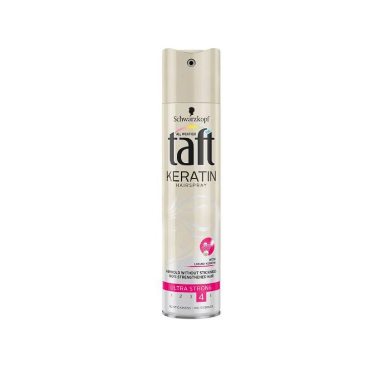 اسپری نگهدارنده مو تافت مدل کراتین سختی 4 - Taft KERATIN Hair Spray Level 4