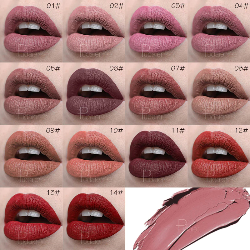  رژ لب جامد ماندگار ولوت پودایر شماره 7 - Pudaier velvet lip stick 