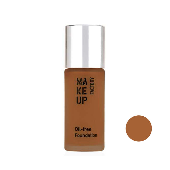  کرم پودر بدون چربی میکاپ فکتوری شماره 50 (شکلاتی) - MAKE UP FACTORY OIL-FREE FOUNDATION 50 (CHOCOLATE BROWN) 