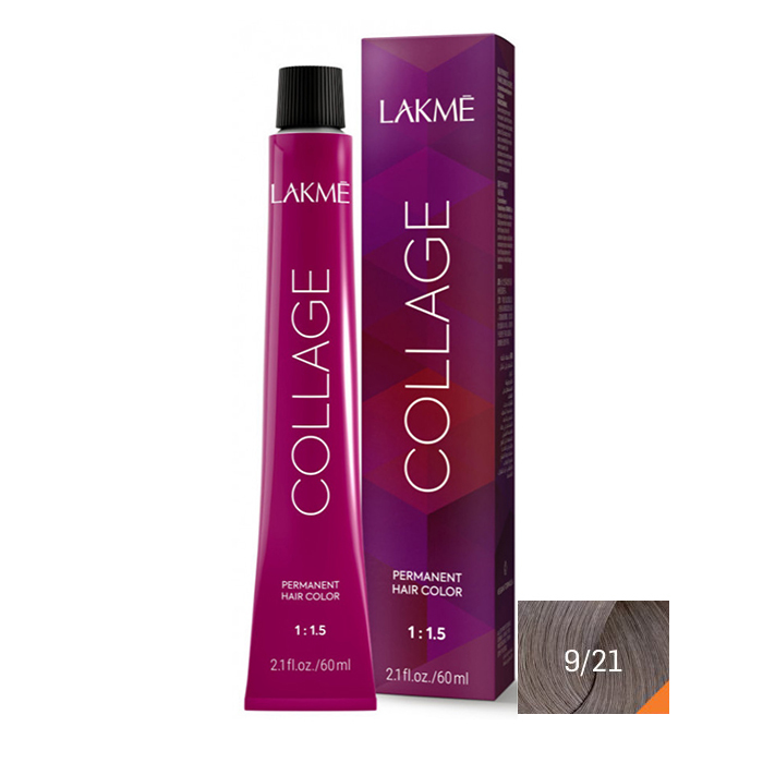 رنگ مو لاکمه سری کلاژ شماره 9/21 ( دودی یاسی خیلی روشن ) - Lakme Collage Hair Color 