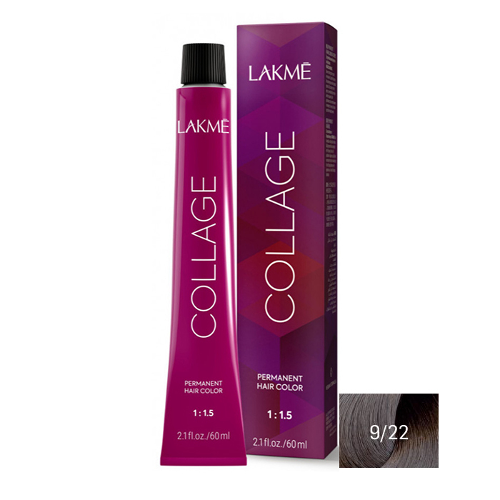  رنگ مو لاکمه سری کلاژ شماره 9/22 ( یاسی بلوند خیلی روشن ) - Lakme Collage Hair Color 