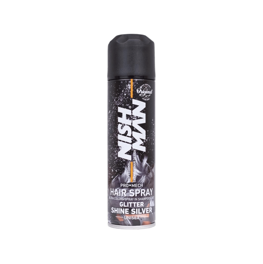  اسپری رنگ مو نیش من (نقره ای) حجم 150 میلی لیتر - NISHMAN Hair color spray (SHINE SILVER) 150 ml 