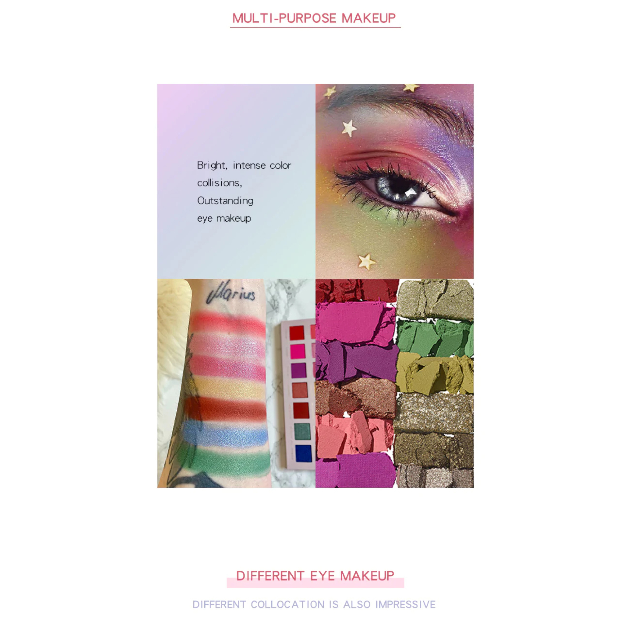  پالت سایه چشم 28 رنگ پودایر مدل FEATHER KINGDOM 