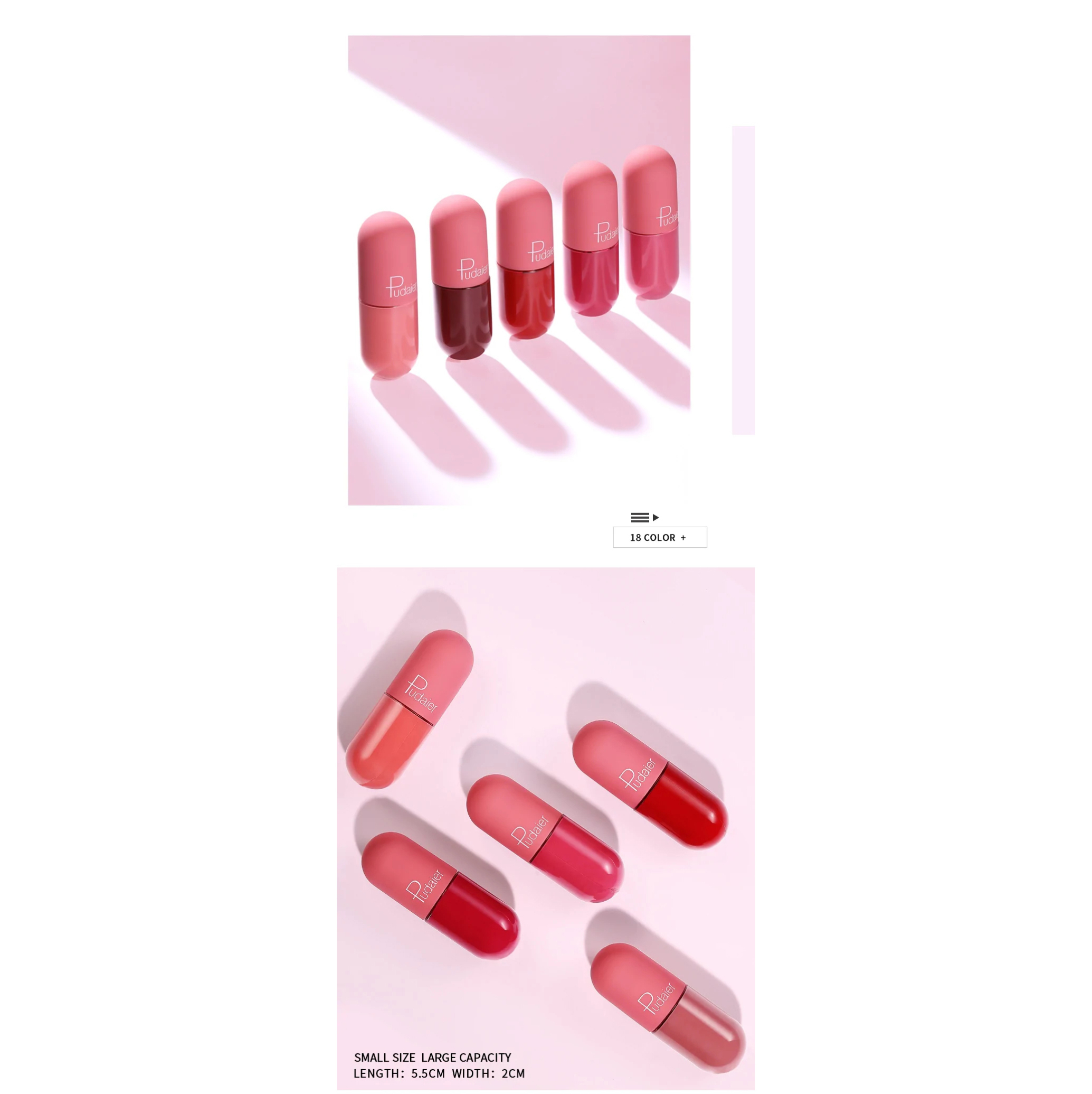  رژ لب مایع مات فوق ماندگار کپسولی پودایر شماره 900 - Pudaier matte liquid pills lipstick 