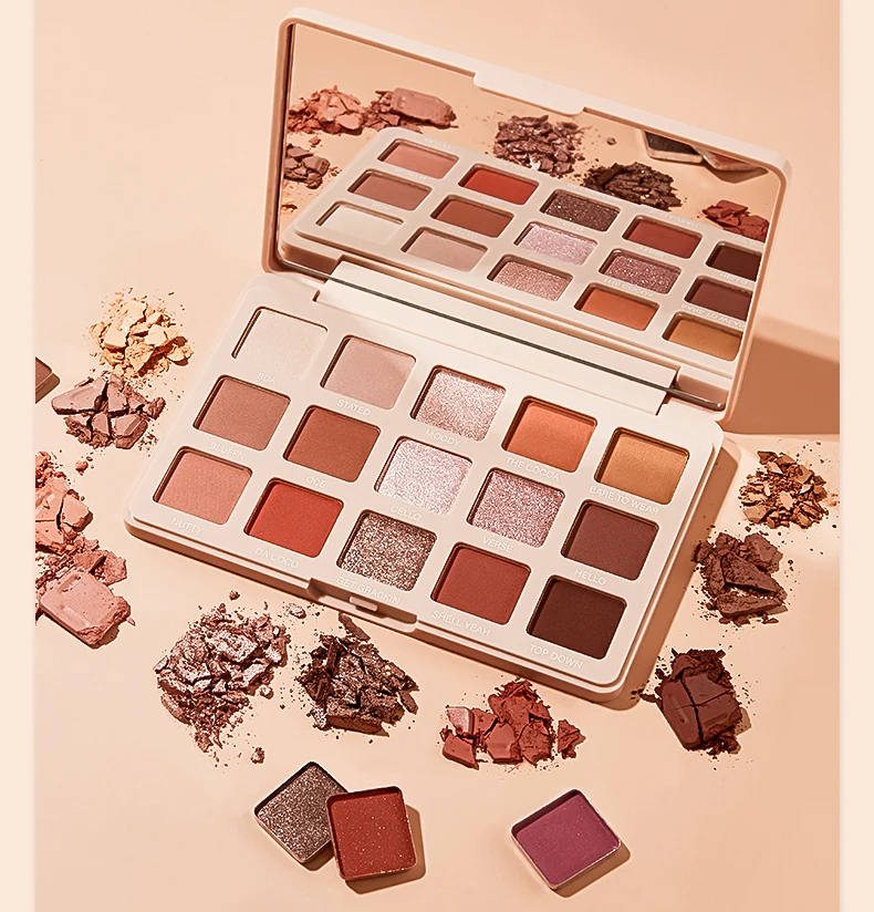 پالت سایه چشم 15 رنگ پودایر مدل Sweet Orange