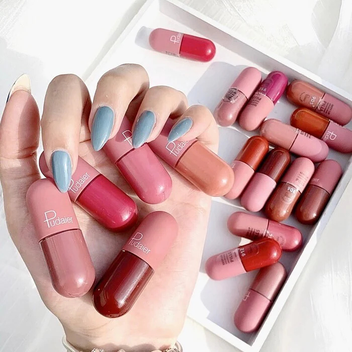  رژ لب مایع مات فوق ماندگار کپسولی پودایر شماره 900 - Pudaier matte liquid pills lipstick 