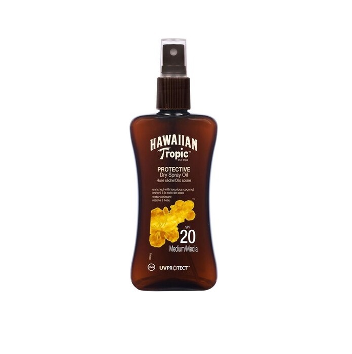 اسپری روغن خشک ضد آفتاب هاوایین تروپیک اس پی اف 20 - HAWAIIAN Tropic sun protective dry spray oil SPF20