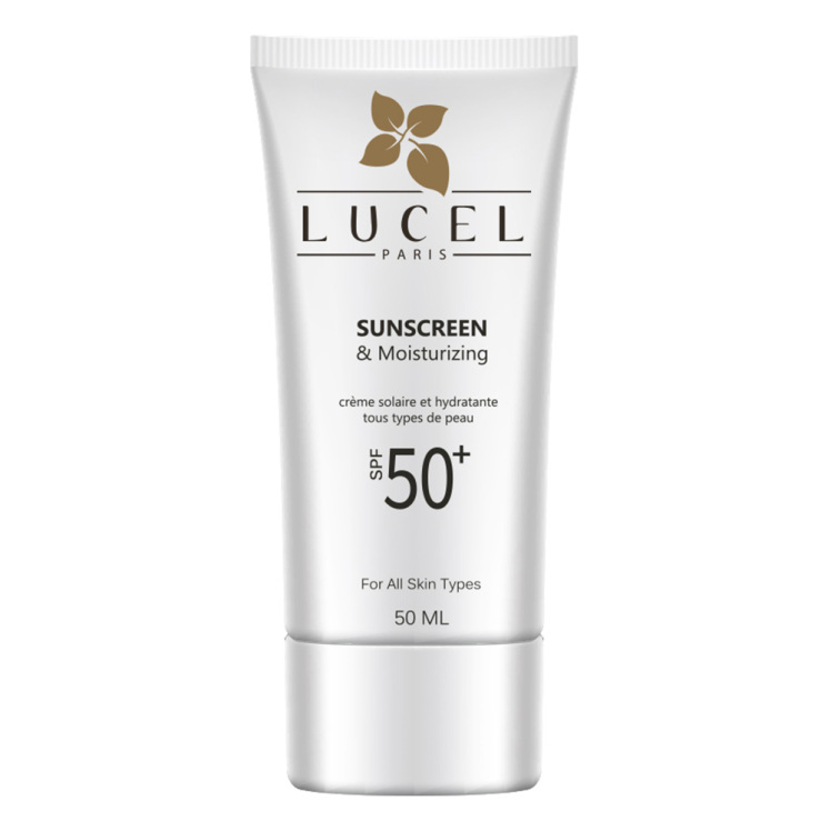 ضدآفتاب و آبرسان لوسل بی رنگ با اس پی اف 50 حجم 50 میلی لیتر - LUCEL SUNSCREEN SPF 50
