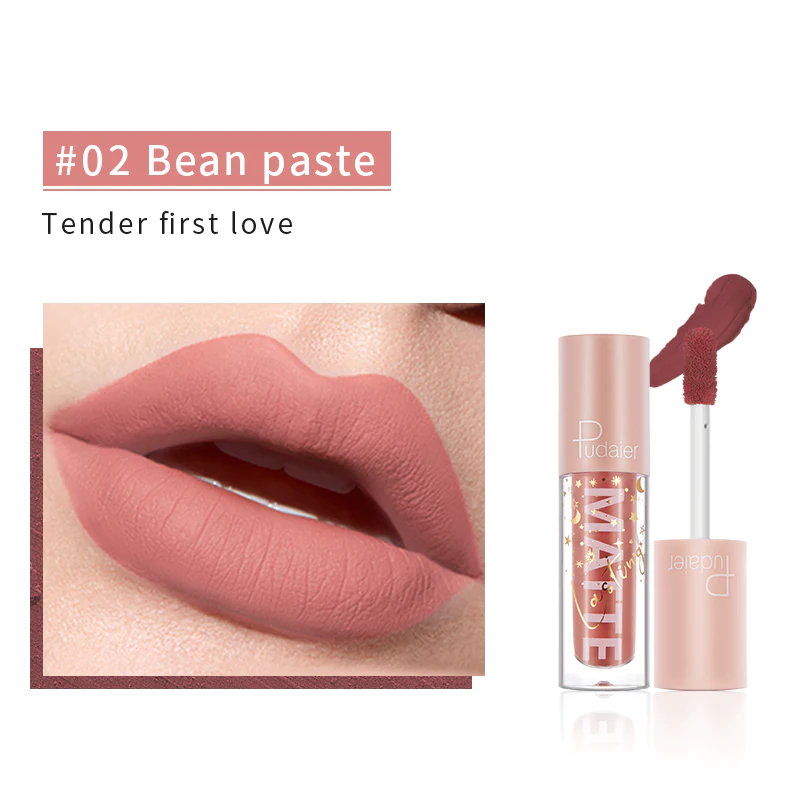  رژ مایع مات ماندگار پودایر شماره 2 - Pudaier matte lip fluid 