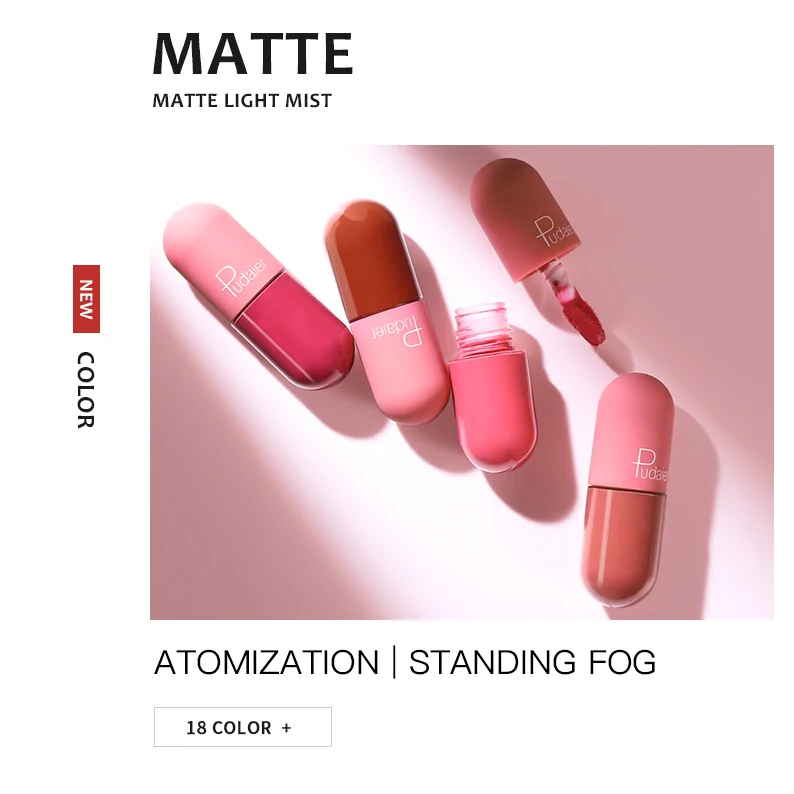 رژ لب مایع مات فوق ماندگار کپسولی پودایر شماره 900 - Pudaier matte liquid pills lipstick 